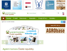 Tablet Screenshot of agrocr.cz
